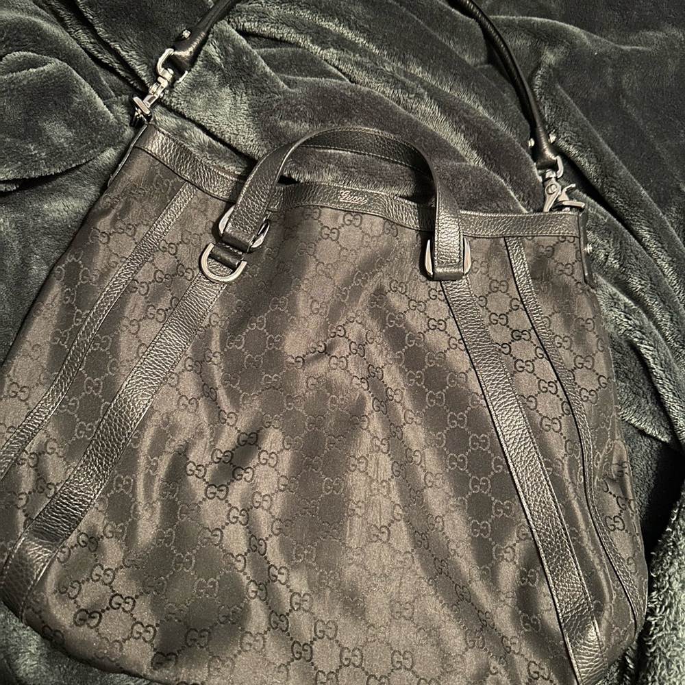 Gucci Black GG nylon Tote Bag - Black